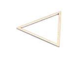 Gümüş Üçgen Charm, 4 Antik Gümüş Kaplama Pirinç Üçgen (39x35x1mm) E079 H0621