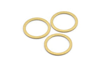 Brass Circle Connector, 25 Raw Brass Circle Connectors (20x0.90mm) D1480