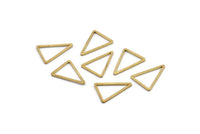 Brass Triangle Charm, 50 Raw Brass Triangles Charm, Connectors, Blanks (16x12x0.8mm) BS 2182