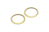 Brass Circle Connector, 24 Raw Brass Circle Rings, Findings (19x0.50mm) A2881