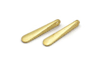 Hammered Bar Pendant, 10 Raw Brass Hammered Bar Pendant, Earring Drops (23x4.5mm) N0467