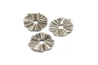Gümüş Güneş Tılsımı, 1 Döngülü 12 Antik Gümüş Kaplama Pirinç Güneş Tılsımı, Bulgular, Küpeler (19x18mm) D1198 H1092