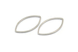 Silver Marquise Ring , 25 Silver Tone Marquise Ring, Connector, Charms (14x25x0.9mm) D0064 H0236