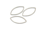 Silver Marquise Ring , 25 Silver Tone Marquise Ring, Connector, Charms (14x25x0.9mm) D0064 H0236