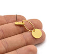 Earring Studs, 2 Gold Plated Brass - Geometric Earrings - Gold Earrings - Earrings (40mm) SY0331