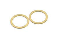 Brass Circle Connector, 25 Raw Brass Circle Connectors (20x0.90mm) D1480