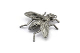Huge Bug Pendant, 1 Black Plated Bug Fly Insect Charm Pendant (43x41mm) N0214 Q0665