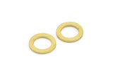 12mm Circle Connector, 12 Raw Brass Circle Connectors (12x2.4x1mm) A2883
