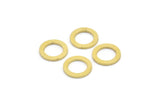 12mm Circle Connector, 12 Raw Brass Circle Connectors (12x2.4x1mm) A2883