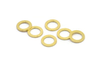 12mm Circle Connector, 12 Raw Brass Circle Connectors (12x2.4x1mm) A2883