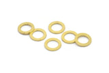 12mm Circle Connector, 12 Raw Brass Circle Connectors (12x2.4x1mm) A2883