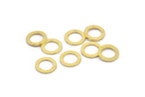 12mm Circle Connector, 12 Raw Brass Circle Connectors (12x2.4x1mm) A2883