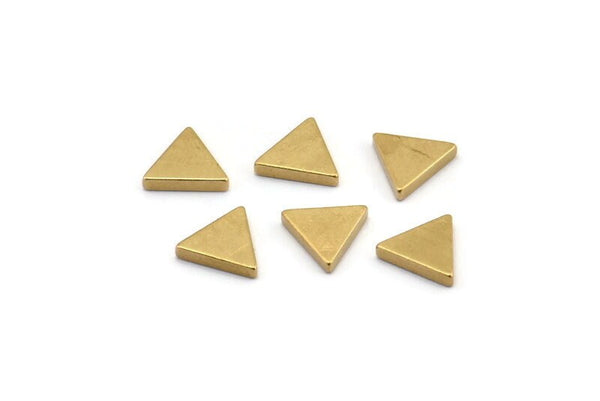 Brass Triangle Blank, 50 Raw Brass Triangle Blanks (7x1.5mm) D1505