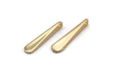 Hammered Bar Pendant, 5 Gold Brass Hammered Bar Pendant, Earring Drops (23x4.5mm) N0467 Q0410