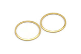 22mm Circle Connectors, 12 Gold Plated Brass Circle Connectors (22x1x1mm) BS 1093 Q0380