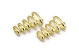 Brass Round Pendant ,1 Raw Brass Pendant with 5 Rings and 1 Loop (37x21x14mm) N0368
