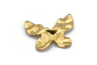 Brass Butterfly Charm, 12 Raw Brass Butterfly Charms With 1 Hole, Earrings, Findings (25x20x0.60mm) D0731