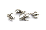 Dragon Claw Pendant, 2 Antique Silver Plated Brass Dragon Claw Charms, Necklace Pendants (16x12mm) N0367 H0067