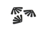 Black Sun Charm, 50 Oxidized Black Brass Rising Sun Flag Charms With 1 Hole, Findings, Earrings (15x9x0.60mm) D944 S1092