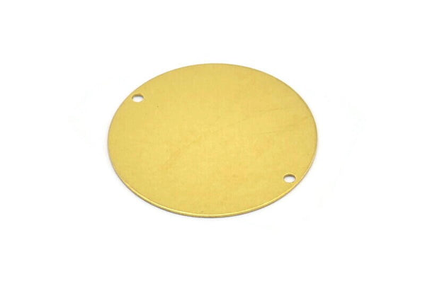 Brass Stamping Tag, 10 Raw Brass Stamping Tags, Connectors (32mm) A0350