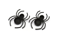 Black Spider Charm, Oxidized Black Brass Spider Charms With 1 Loop, Pendants, Findings (46x40mm) N1016 Q0720