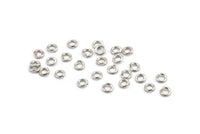 3.5 mm Jump Ring, 250 Silver Tone Round Jump Rings (3.5x0.7mm) BS 2169