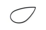 Black Drop Connector, 25 Oxidized Brass Black Drop Connectors (30x47x0.8mm) Bs 1138 S577