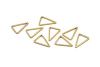 Brass Blank Triangles, 50 Raw Brass Triangles (18x12x1mm) E179