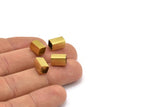 30 Raw Brass Square Tubes (10x6mm) Bs1626