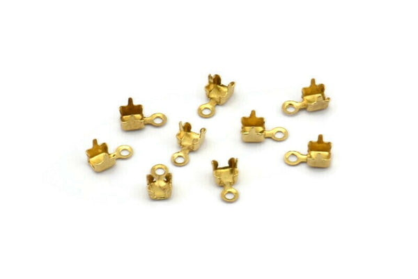 250 Crimp Ends for Rhinestone Chain, PP17 (SS8) Rhinestone Chain Connectors, Crimp Ends for 2.30-2.40mm Chain, S419