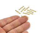 Brass Diamond Connector, 50 Raw Brass Diamond Connectors, Charms, Pendant, Findings With 2 Holes (18x3mm) Brs 168 A0305
