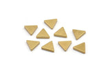 Brass Triangle Blank, 50 Raw Brass Triangle Blanks (7x1.5mm) D1505