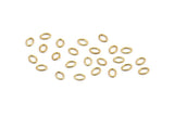 Brass Jump Ring, 500 Raw Brass Oval Jump Rings (4x3x0.5mm) A0985