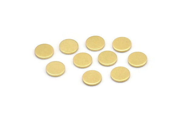 Brass Round Blank, 100 Raw Brass Round Blanks, Stamping Blanks, Findings (6x0.80mm) A3048