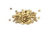 Brass Heart Blanks, 100 Raw Brass Heart Blanks (5x1.5mm) A1342