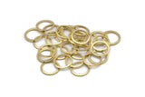 Circle Ring Findings - 100 Raw Brass Circle Ring Findings (12mm) B0119