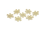 Pirinç Etnik Charm, 50 Ham Pirinç Etnik Motif Charm, Küpe Charm'ları (14x11x0,60 mm) A3099