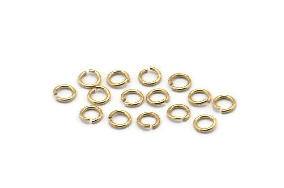 3mm Jump Ring - 250 Gold Plated Brass Jump Rings (3x0.50mm) A0716