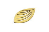 Brass Marquise Charm, 10 Raw Brass Marquise Charms With 1 Hole, Earrings, Pendants (28x16x0.60mm) A3124
