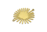 Pirinç Güneş Bağlantısı, 2 Döngülü 8 Ham Pirinç Güneş Bağlantısı, Charm Kolye Uçları (29x24x0,60 mm) A3140