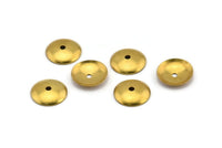 Brass Bead Cap, 100 Raw Brass Bead Caps (10mm) Brs 99 A0229