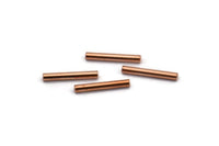 Copper Tube Beads - 50 Raw Copper Tube Beads (2x15mm) A0664