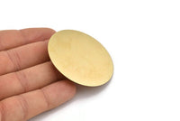 Huge Round Blank, 6 Huge Raw Brass Round Stamping Blanks (52mm) Brs 1452-41 A0105