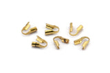 Snake Chain End, 50 3mm Raw Brass Snake Chain Parts L020