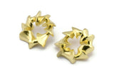 Earring Studs, 2 Raw Brass -  Stud Earrings - Brass Earrings - Earrings (38x4mm) N2062