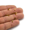 250 Crimp Ends For Rhinestone Chain, Pp13 (ss6) Rhinestone Chain Connectors, Crimp Ends For 1.90mm / 2mm Chain, S420