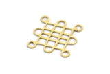 Brass Ethnic Charm, 24 Raw Brass Ethnic Motif Charms, Earring Charms (19x25x0.60mm) A3455