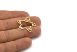 Brass Star Charm, 12 Raw Brass Starfish Charms, Earring Charms (28x31x0.60mm) A3472