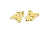 Brass Bug Charm, 24 Raw Brass Fly Shaped Charms With 1 Loop, Insect Jewellery, Findings (16x13x0.60mm) A3627