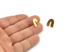 Earring Studs, 6 Raw Brass - U Shape Earrings - Brass Earrings - Earrings (14x12x1mm) A3685
